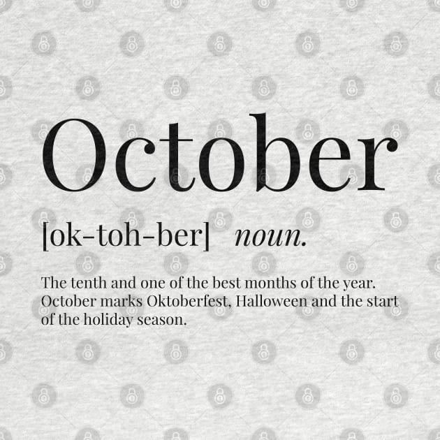 October Definition by definingprints